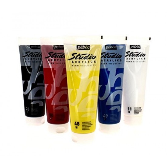 250 ML Pébéo Acrylics Studio High Viscosity 9 Colors